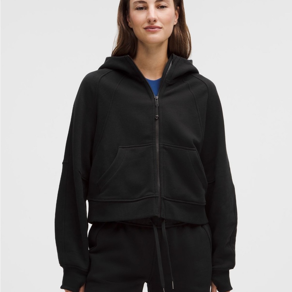 lululemon scuba full zip hoodie in black